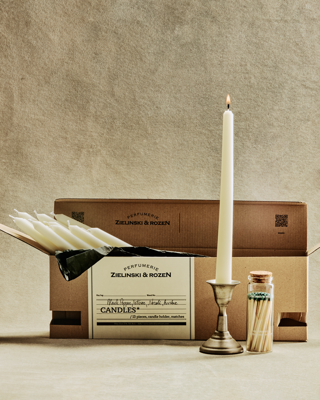 Candle set Black Pepper, Vetiver, Neroli, Amber